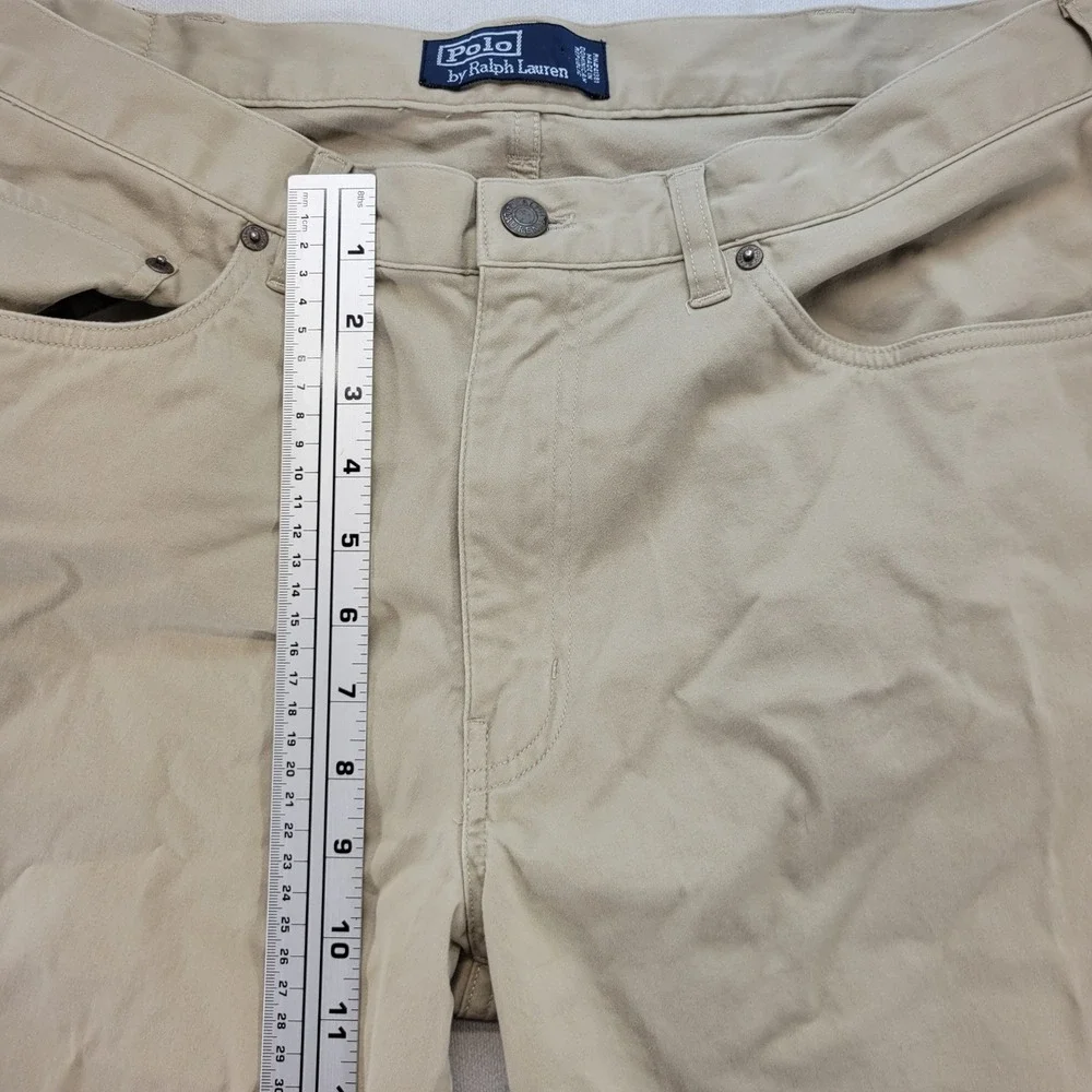 Polo Ralph Lauren Pants Mens 36x34 Tan Straight Leg Cotton Stretch Chino